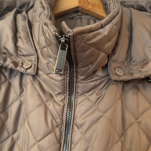 Women’s TOWER by London Fog TRUFFLE Hooded Quilted Puffer Coat Jacket size Large - Picture 6 of 16